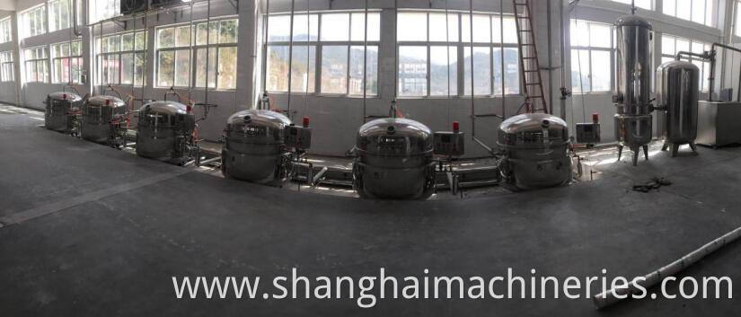 Industrial Vacuum dip Sugar Pot candied / pickles production line